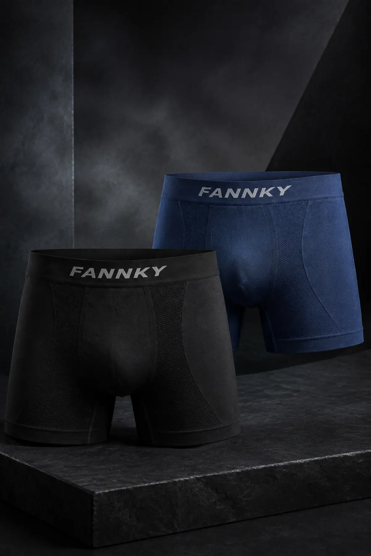Erkek Rahat Esnek Seamless 2 Li Boxer Bej
