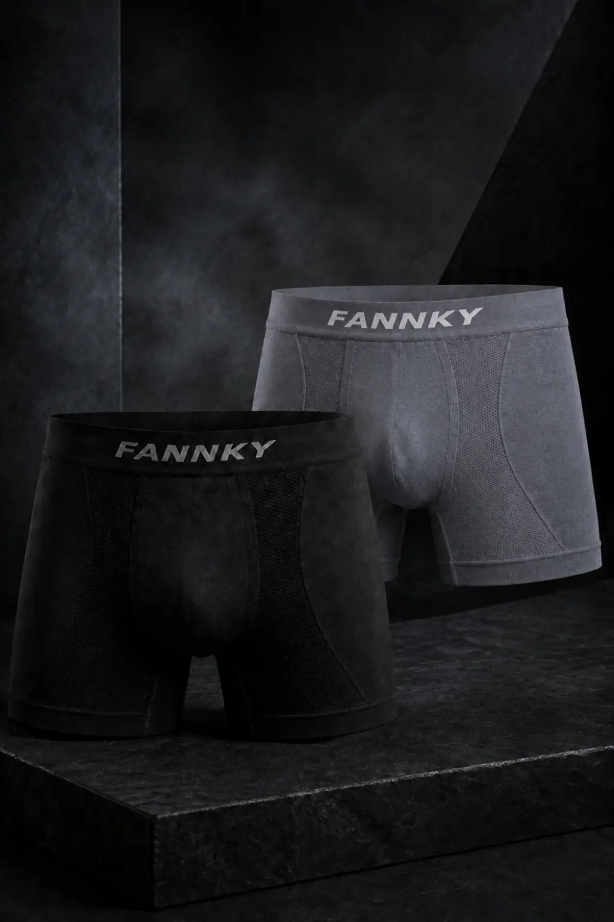 Erkek Rahat Esnek Seamless 2 Li Boxer Ten