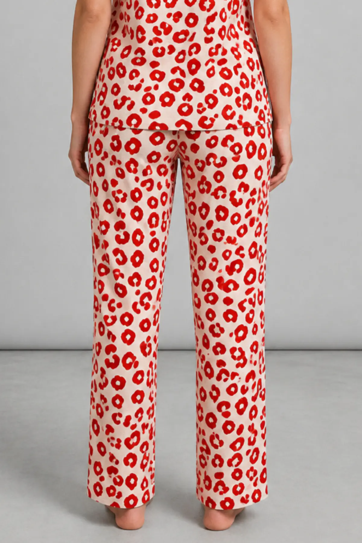 Kadın Kısa Kol Comfort Kırmızı Pijama Takımı 4725