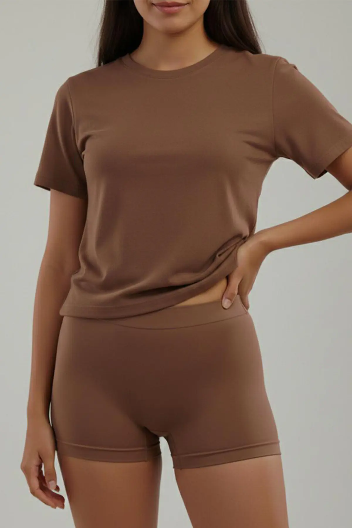 Toparlayıcı İz Yapmayan Seamless Örme BOXER 2001 Kahverengi
