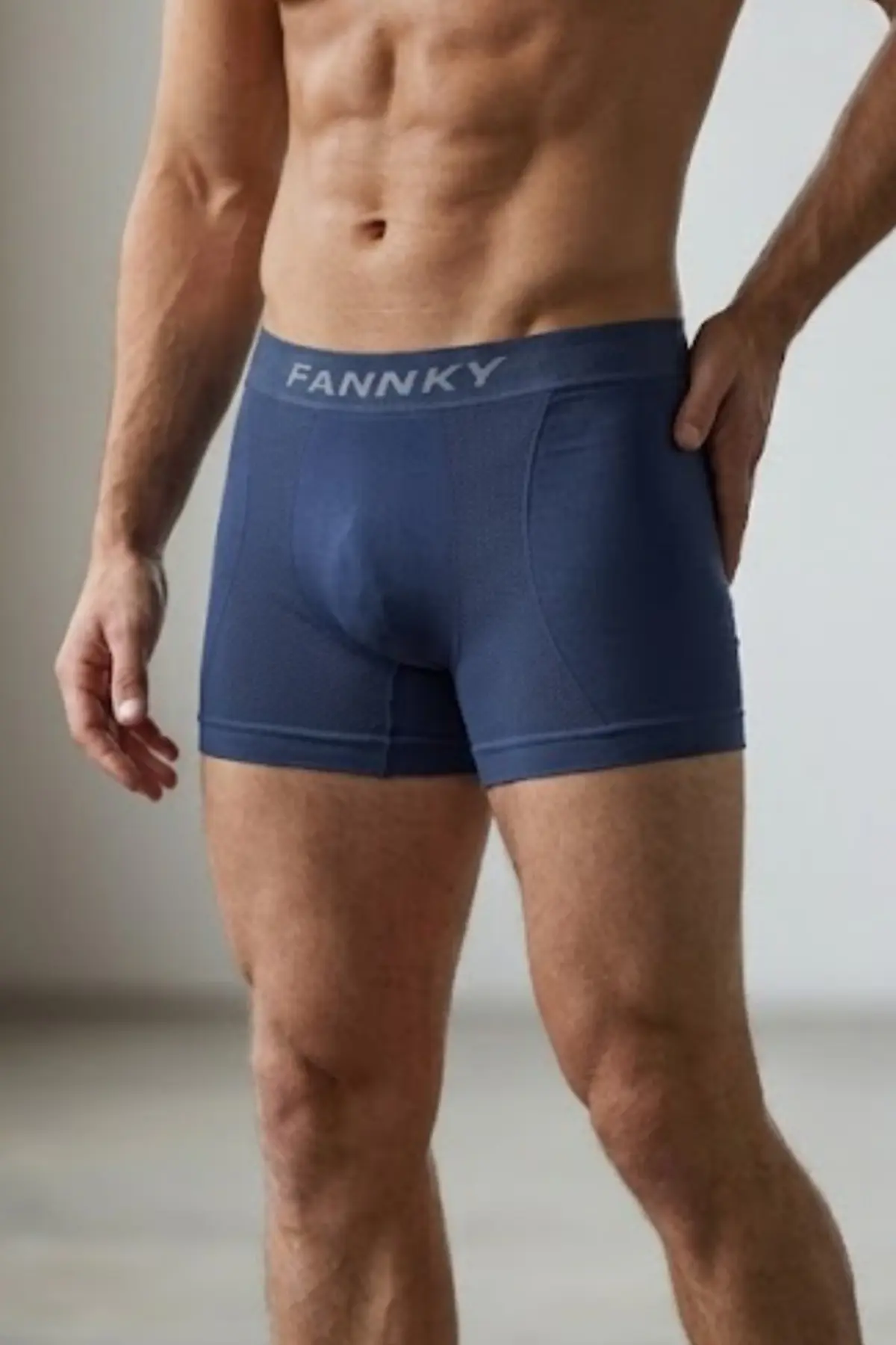 Erkek Trend Nefes Alan Relaxed Lacivert Boxer