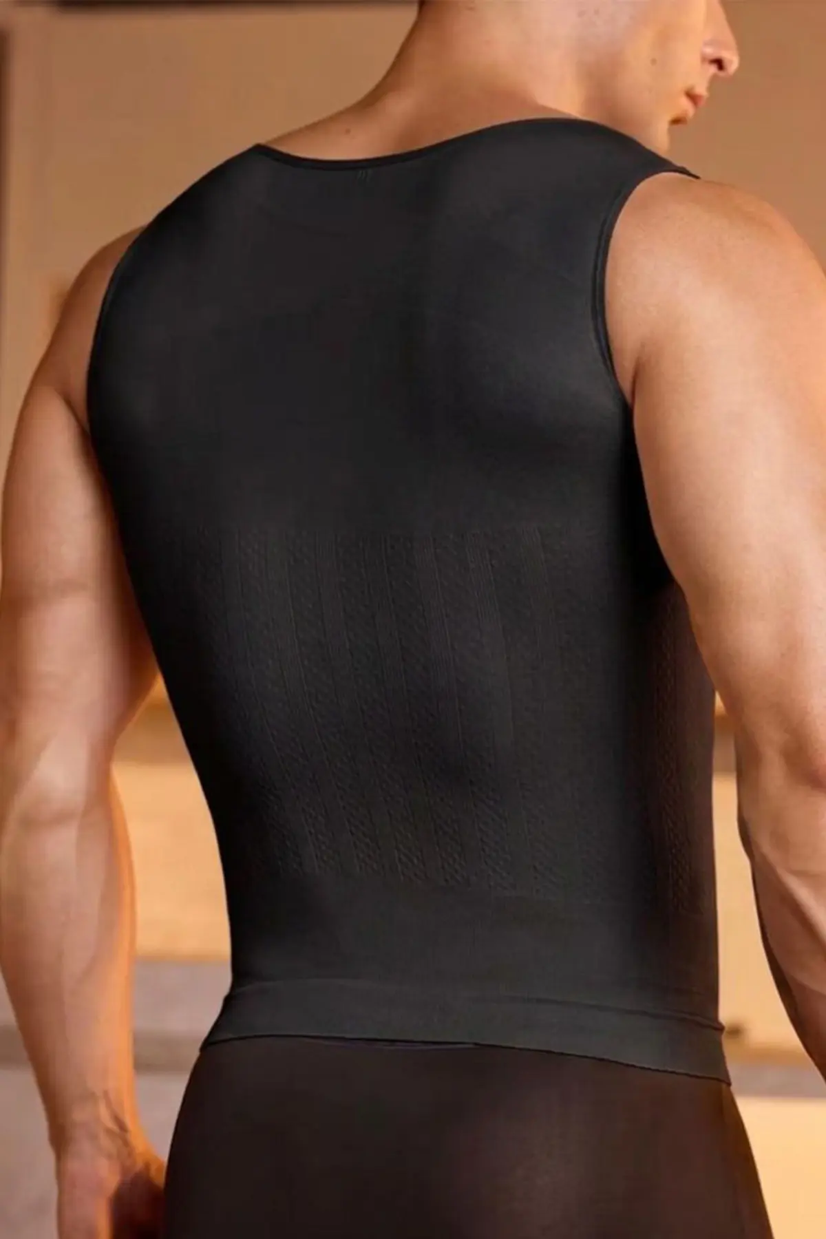 Göbek Toparlayıcı Dik Duruş Destekli Korse Atlet 6056 Siyah