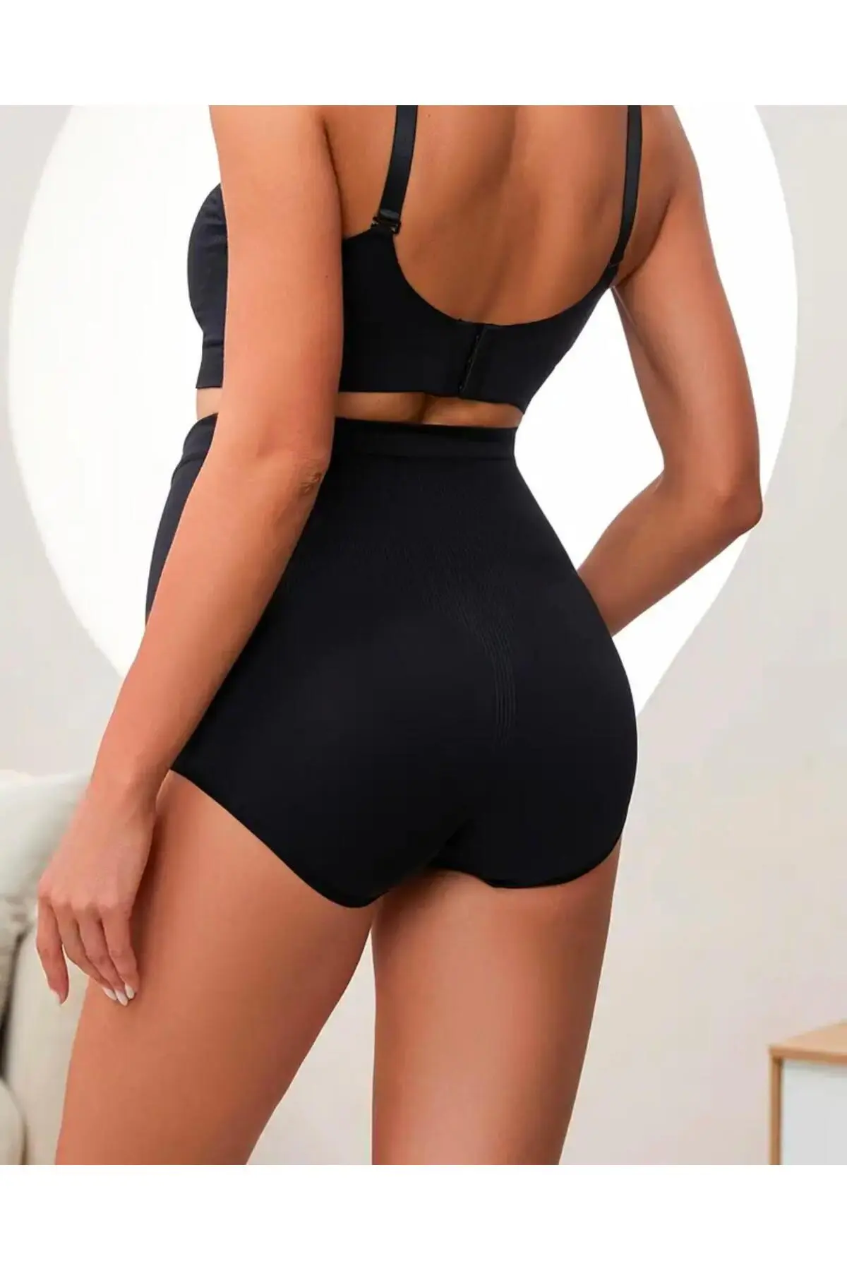 HAMİLE SLİP KÜLOT HAMİLE LOHUSA YÜKSEK BEL TOPARLAYICI KÜLOT 1020 Siyah