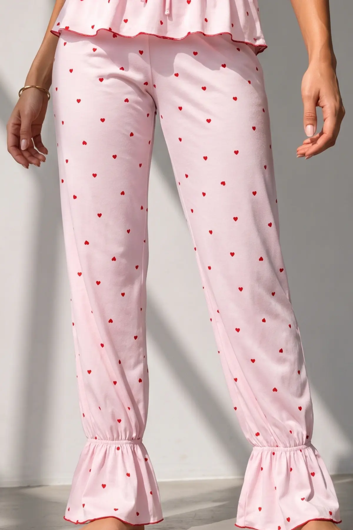 Kadın Regular Kesim Sezonsuz Pembe Pijama Takımı