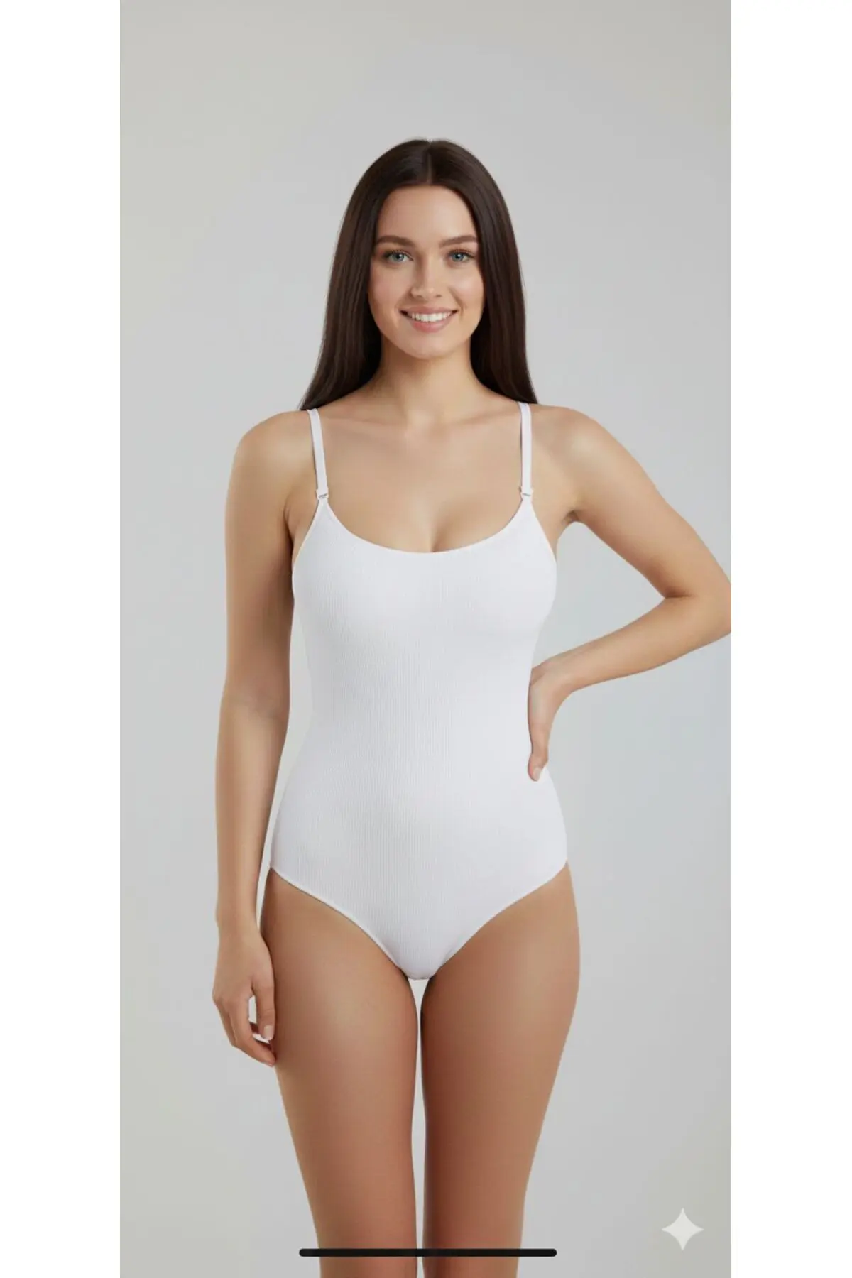 Seamless Zıbın Korse Çıtçıtlı Body 2 Beden İncelten Toparlayıcı Push Up Etkili Karın Bel Göbek Sıkılaştırıcı Kadın Body Korse 9051 Beyaz