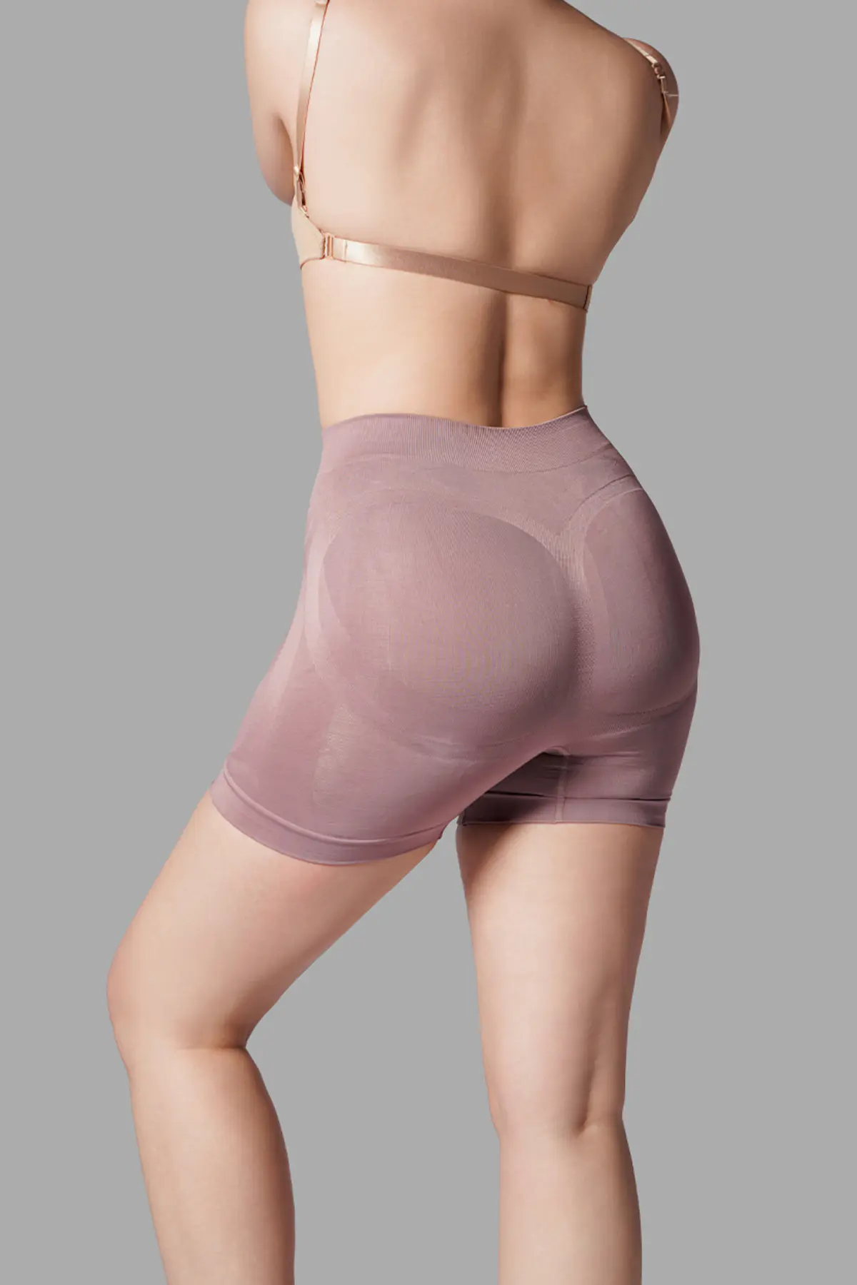 Push Up Seamless Dikişsiz Popo Şekillendirici Kısa Paçalı Korse 2064 Gül Kurusu